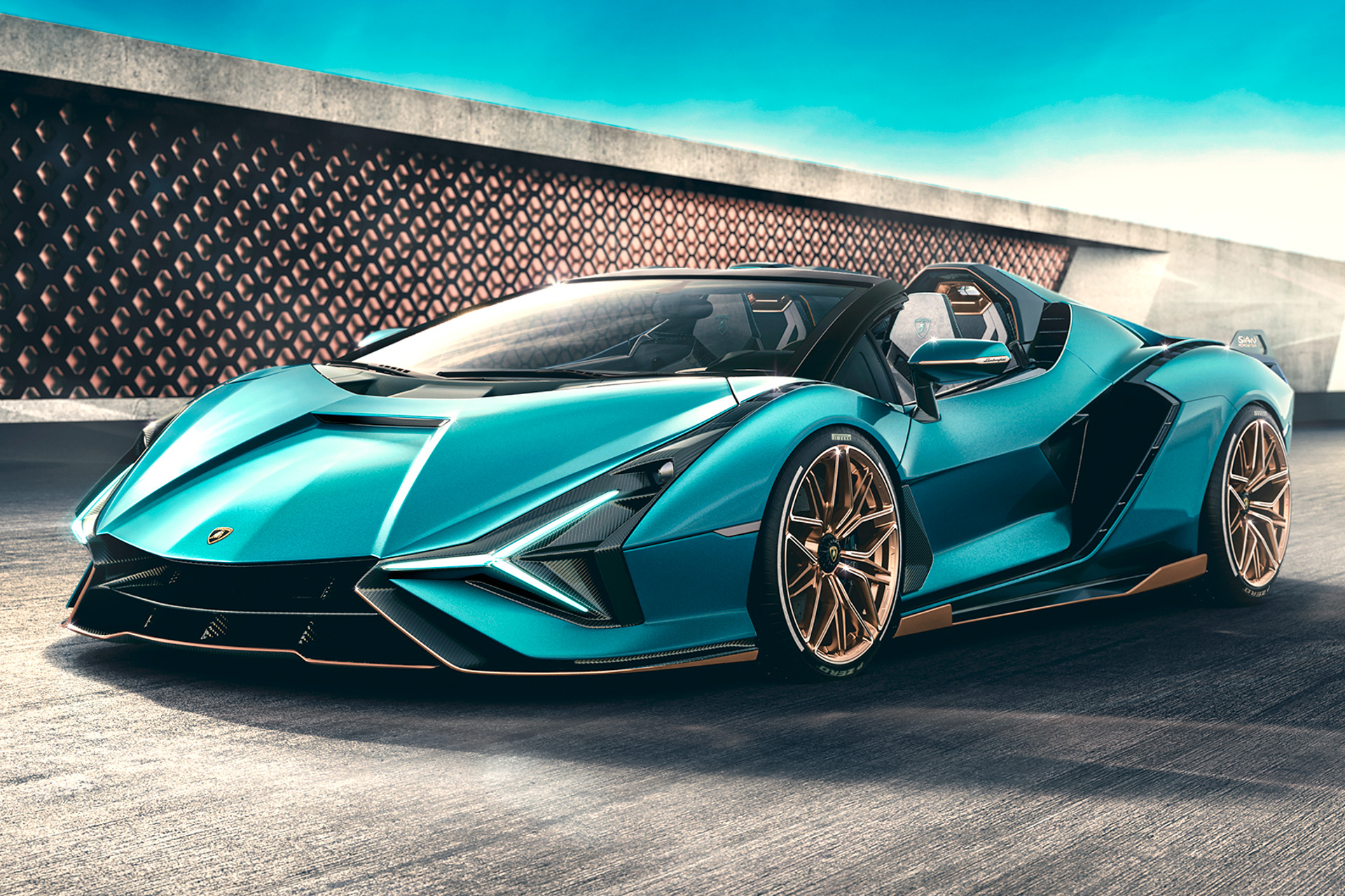 ランボルギーニ、「シアン ロードスター」世界初公開。限定19台の