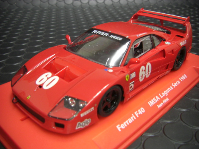FLY 1/32ｽﾛｯﾄｶｰ ◇#60/Jean Alesi FERRARI F40 IMSA/Lgna-Seca 1989