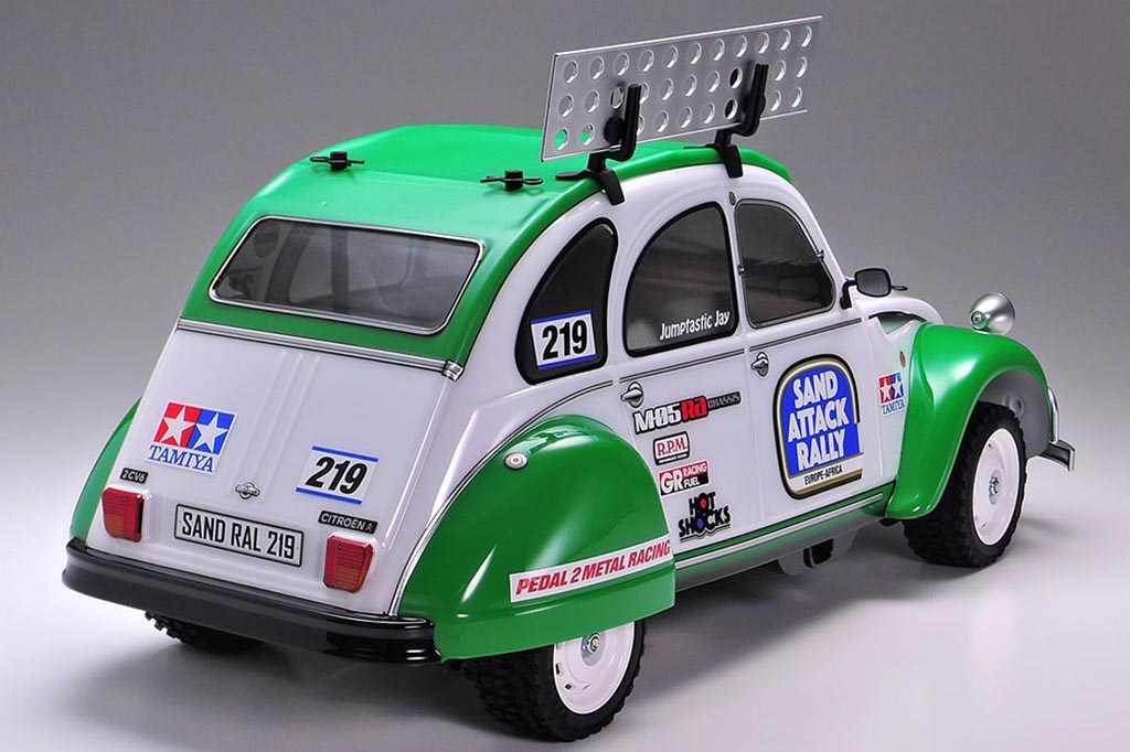 新製品【タミヤ】シトロエン 2CVのRCカーがラリーバージョンで登場