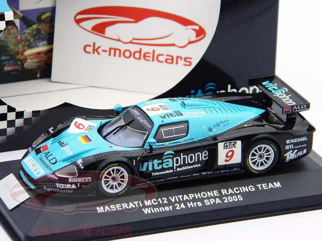 Ixo 1:43 Maserati MC12 #9 Vincitore 24h Spa 2005 Vitaphone Racing
