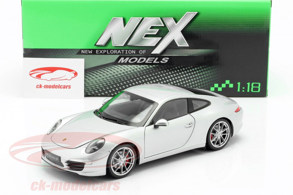 Welly 1:18 Porsche 911 (991) Carrera S Coupe silver 18047 model