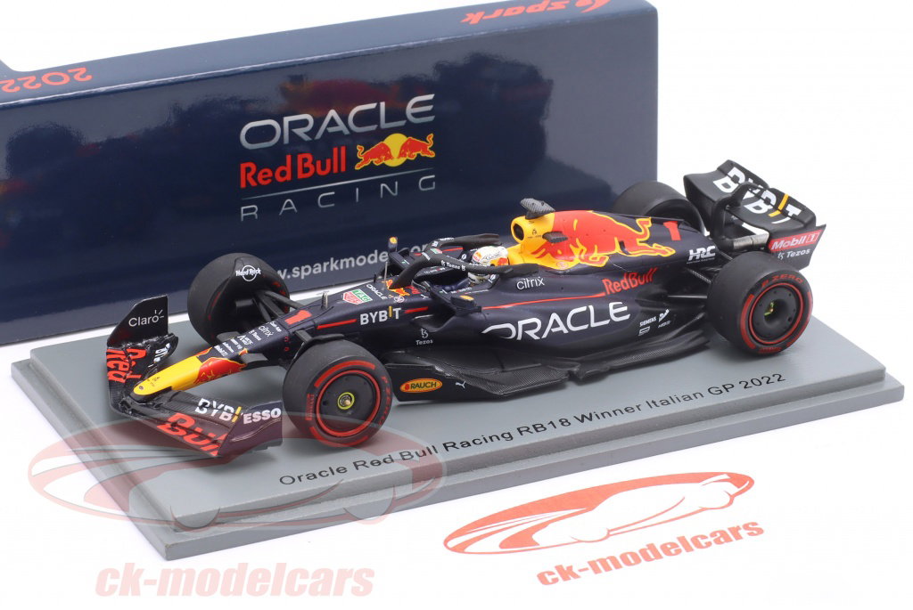 Spark 1:43 M. Verstappen Red Bull RB18 #1 Winner Italy GP Formula