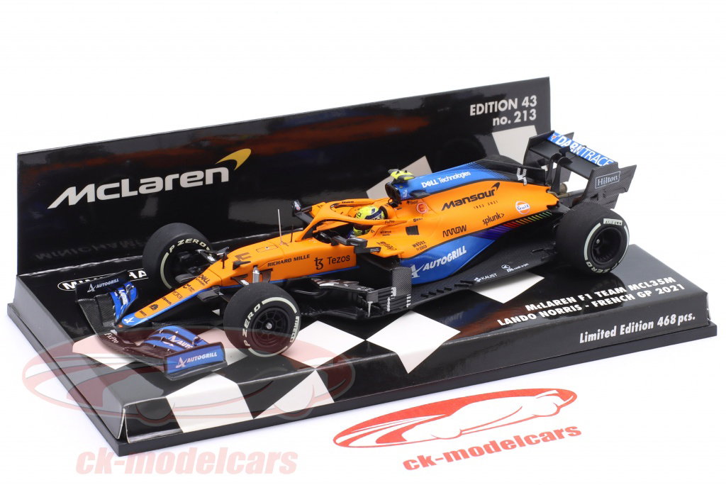 Minichamps 1:43 Lando Norris McLaren MCL35M #4 5th France GP