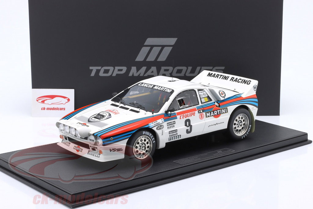 TopMarques 1:18 Lancia Rally 037 #9 gagnant Rallye Tour de Corse
