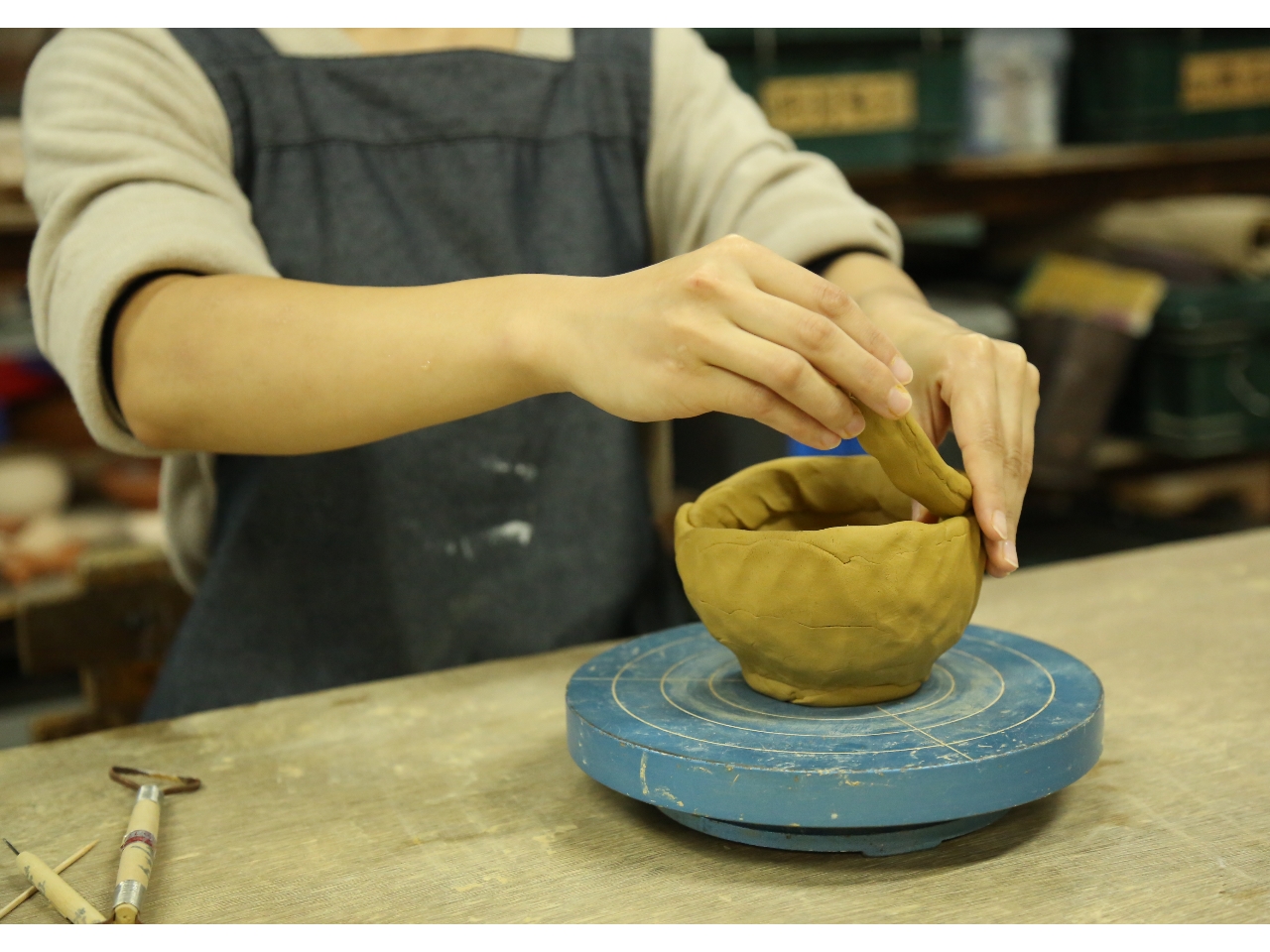 陶芸体験＜手びねり＞】＊大阪高槻市＊世界に一つだけの器が作れます