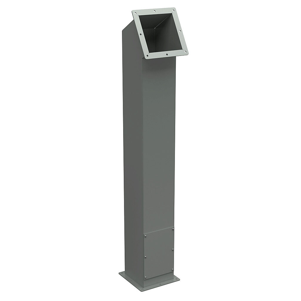 Wiegmann Angled Pedestal Column: for operator consoles and