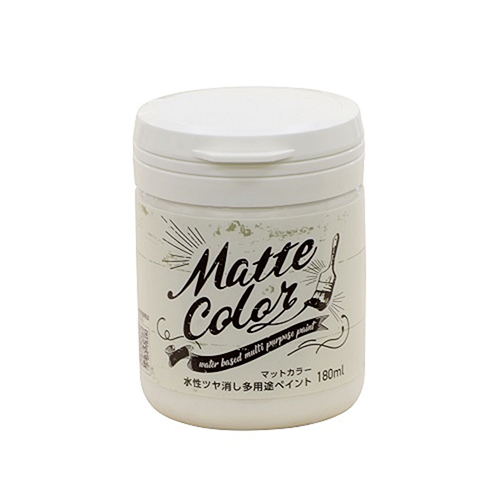 アサヒペン 水性 多用途ペイント マットカラー スノーホワイト 180mL