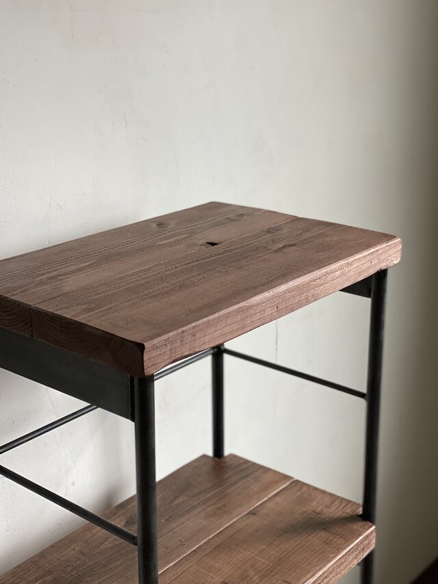 数量限定 IS100-A3 アイアン 古材 シェルフ 棚 ディスプレイ 什器