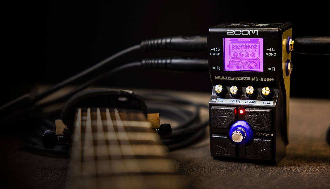 Zoom launches MS-80IR+ MultiStomp pedal with Multi-Layer IR