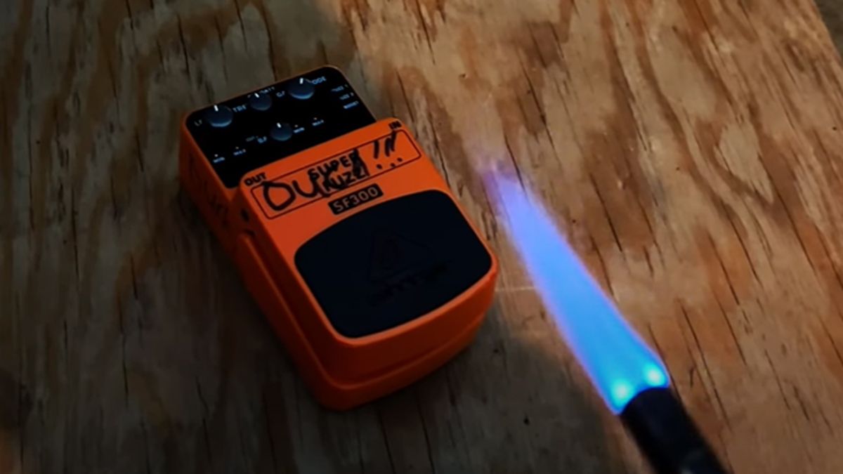 Someone put the Behringer Super Fuzz through a brutal “torture