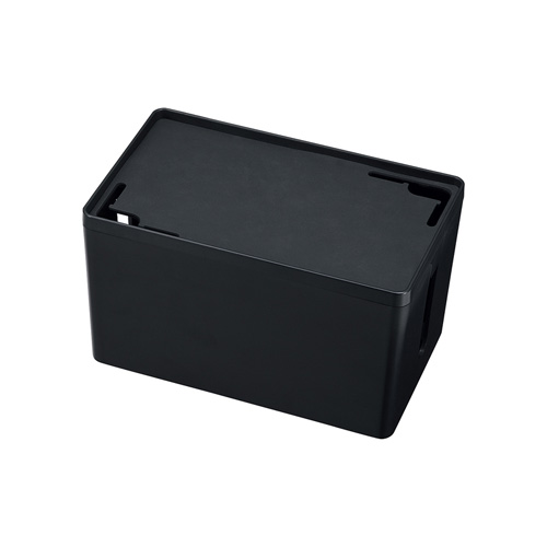 CB-BOXP1BKN2【ケーブル＆タップ収納ボックス（Sサイズ・ブラック