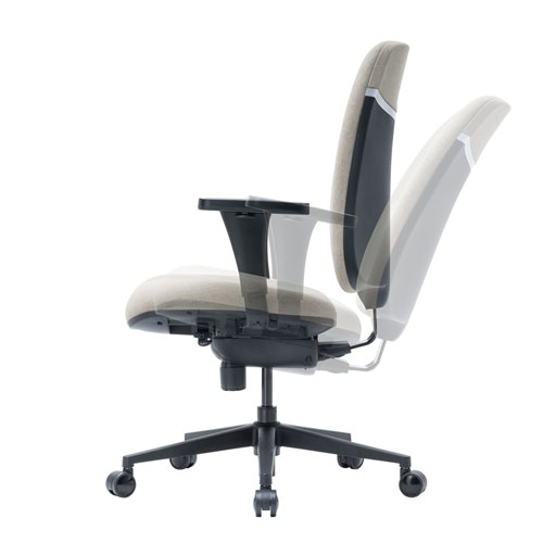 SNC-T160BG【高機能ハイバックオフィスチェア（グレージュ