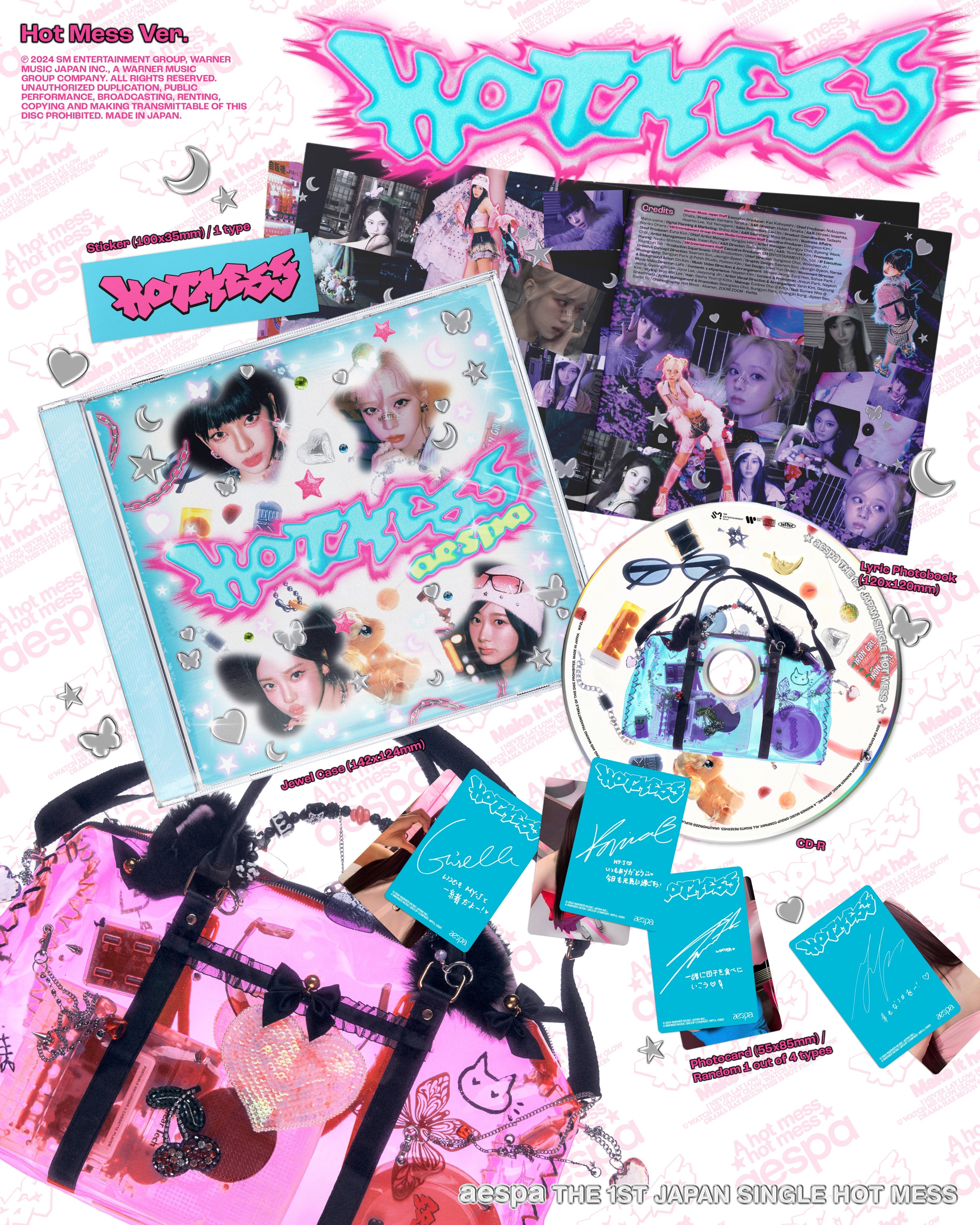 AESPA (에스파) JAPAN 1ST SINGLE ALBUM - [HOT MESS] – EVE PINK K-POP