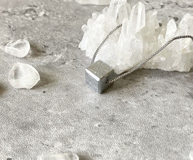 送料無料】台湾 【CUBE。ギベオン隕石ネックレス】スウェーデン産