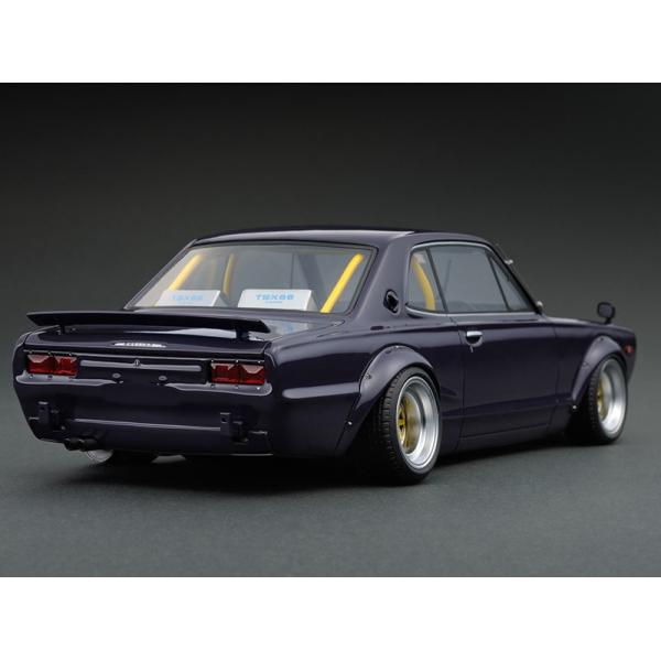 1/18 イグニッションモデル ミニカー ハコスカ ツードア 紫 LB-WORKS