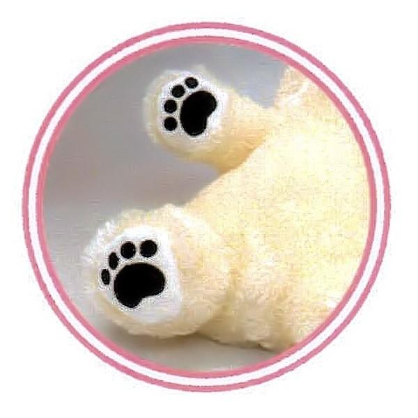 モンスイユオリジナル くまのぬいぐるみ ポーム M シロクマの