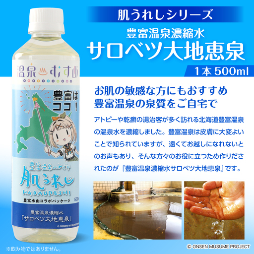 豊富温泉 濃縮温泉水 サロベツ大地恵泉 (500ml×6本) | 北海道豊富町