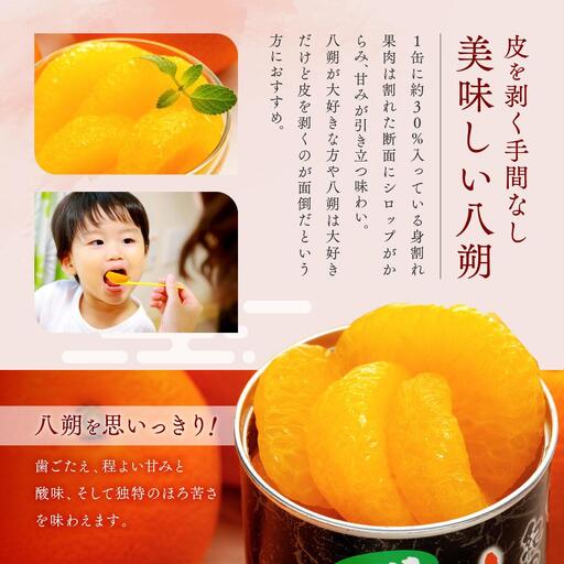 和歌山産手剥き八朔缶詰450g×8缶入り☆2024年5月～順次発送【TM14
