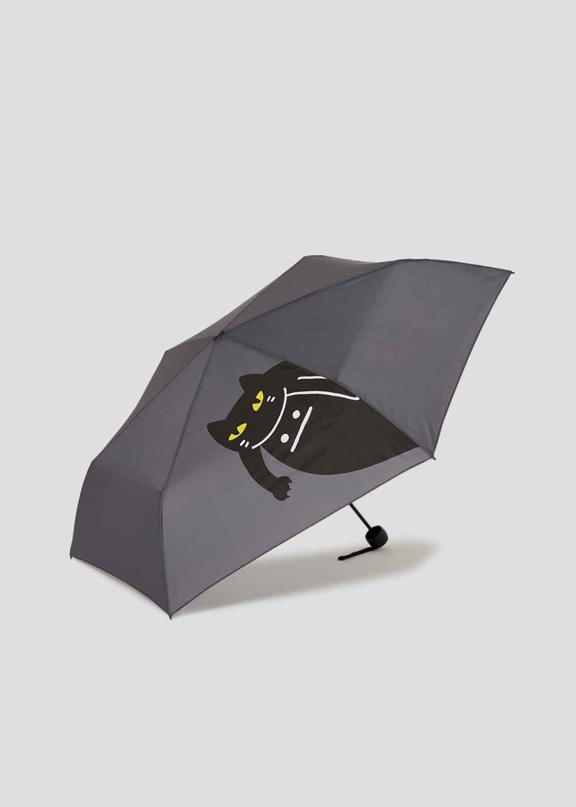 ネコカブリビューティフルシャドー(Wpc.)｜折りたたみ傘 58cm｜ユニ