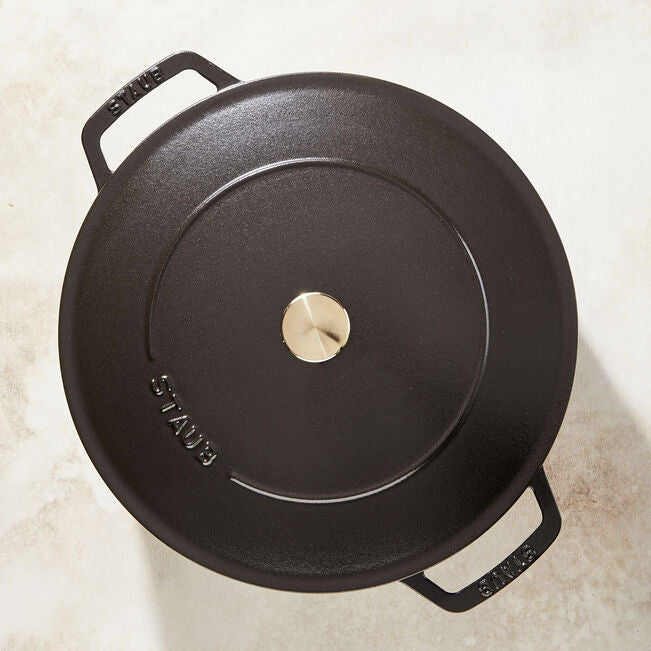ストウブ ブレイザー・ソテーパン 24 cm, 鋳鉄, ブラック – Chefs' Island