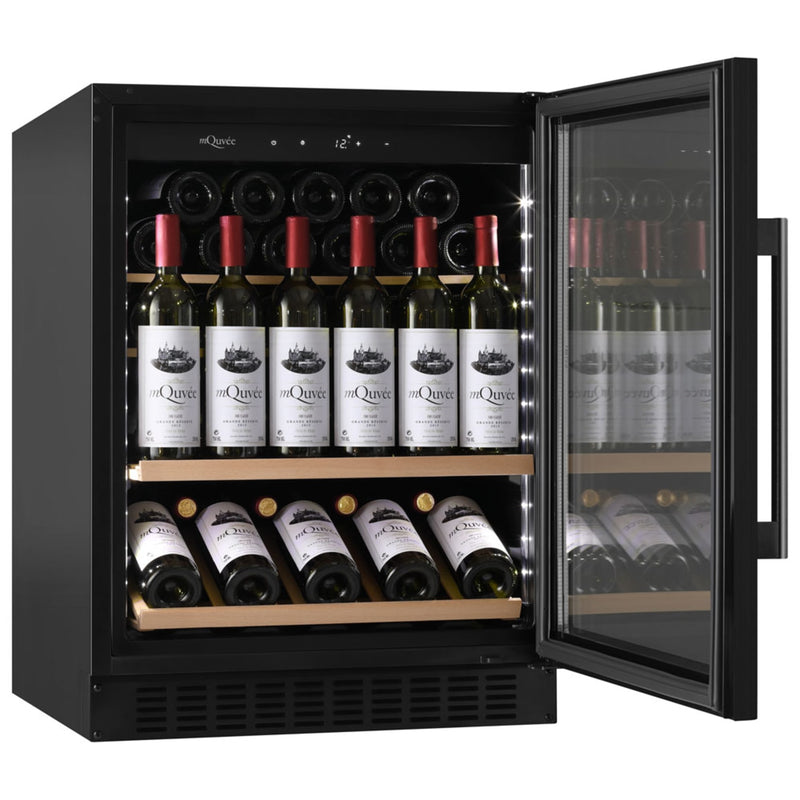 mQuvée WineCave 700 60S Anthracite Black | 45 Bottle Wine Fridge