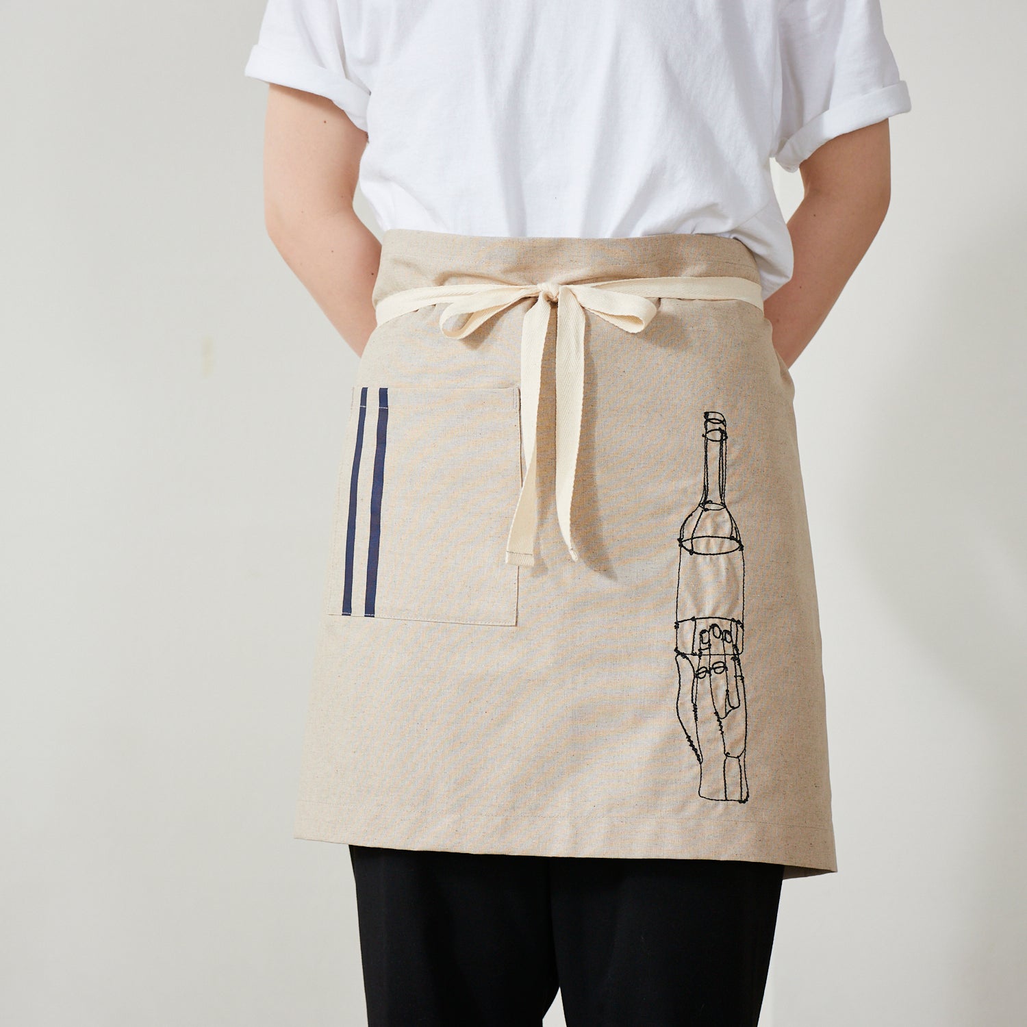 cocca｜+HAyU fabric -kitchen fabrics- コットンリネン刺繍ショート
