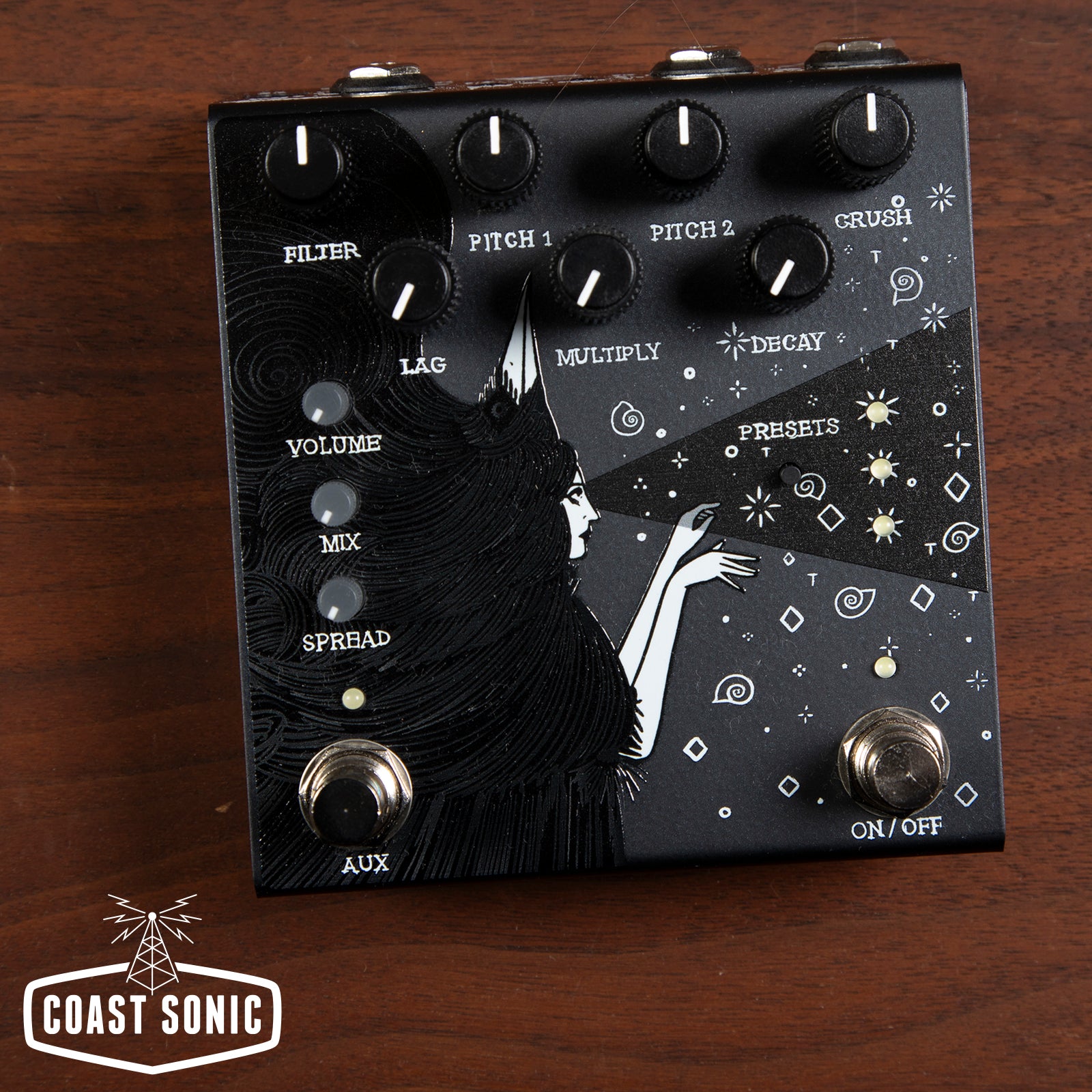 Old Blood Noise Endeavors Dark Star Stereo Soundscape Reverb *Black*