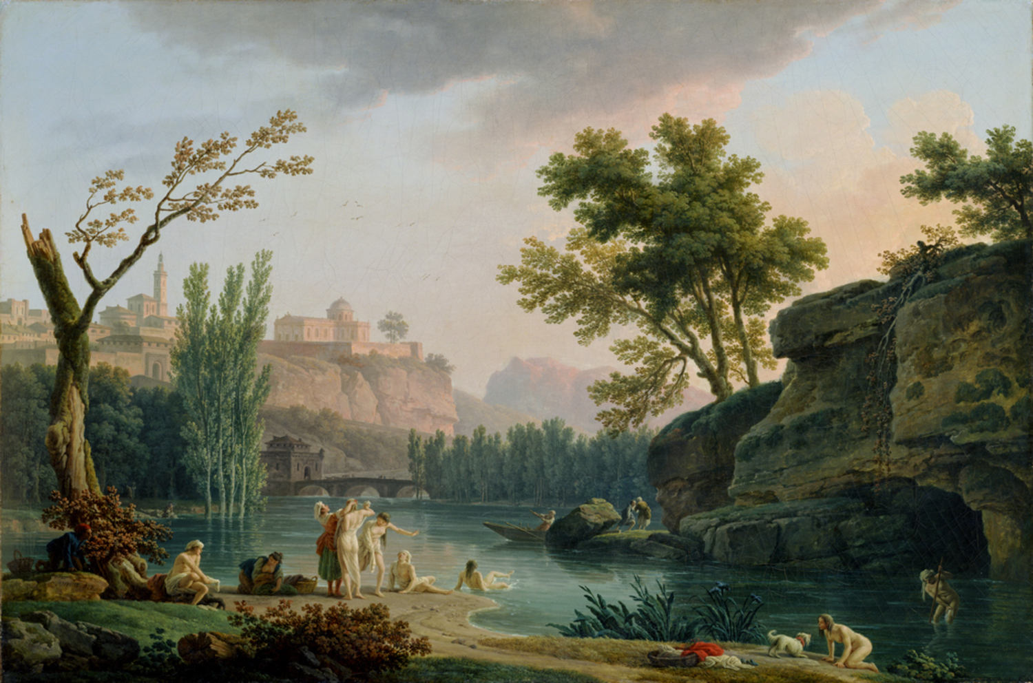 夏の夕べ、イタリア風景|ジョゼフ・ヴェルネ |所蔵作品検索｜国立西洋