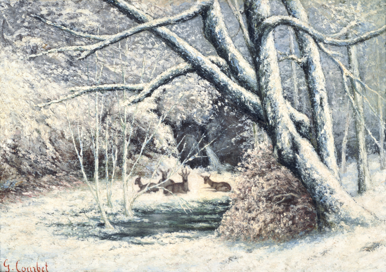 Snow Landscape|Gustave Courbet |Search Collection | The National