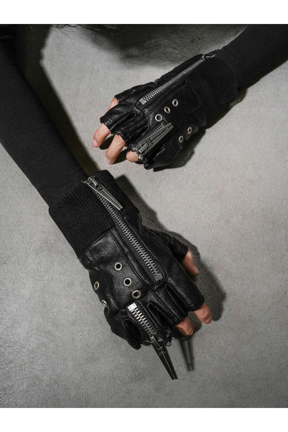 REBEL WAVE レベルウェーブ｜WØR Double Zipper Layered Gloves ダブル