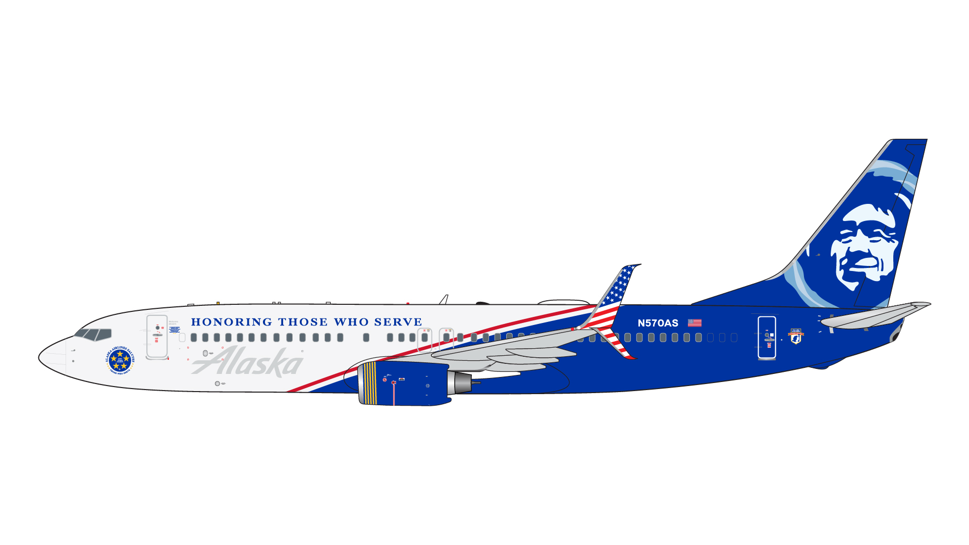 GJASA2122 GEMINI JETS Alaska Airlines / アラスカ航空 B737-800S