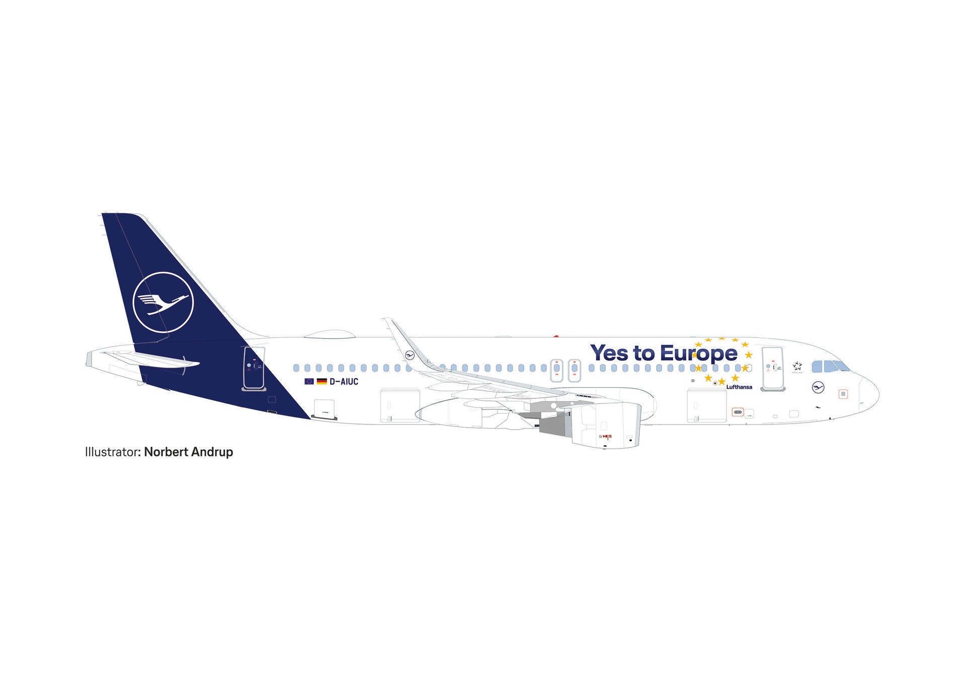 538176 Herpa Lufthansa / ルフトハンザドイツ航空 A320 D-AIJC Yes to