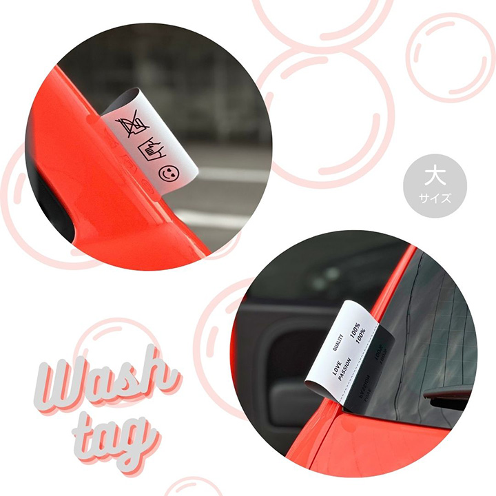 Wash Tag(ウォッシュタグ) 大・小各1枚セット by Craftsman