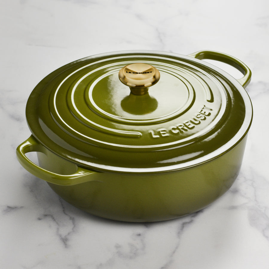 Le Creuset Olive Dutch Oven - Copper Knob, 6.75-qt Wide – Cutlery