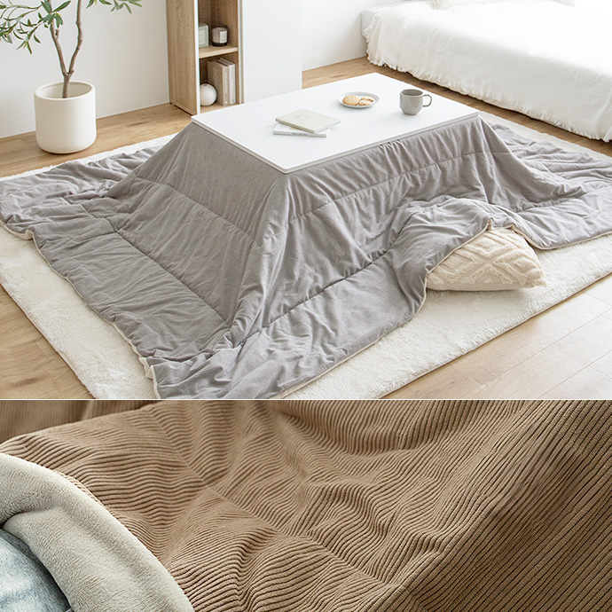 g350025]【長方形:天板 90cm×60cm】こたつ&掛け布団2点セット こたつ
