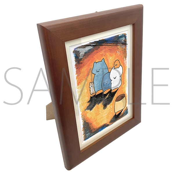 お文具といっしょ 複製原画 銀杏と紅葉【受注生産商品】: キャラグッズ