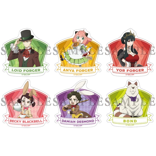 WIT×CLW アニメSPY×FAMILY SHOP ステッカーセット TEA TIME: キャラ