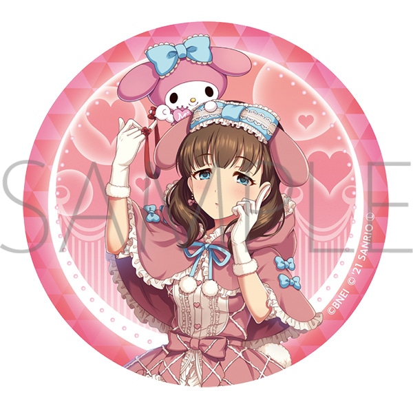 アイドルマスター シンデレラガールズ グリッター缶バッジ サンリオ