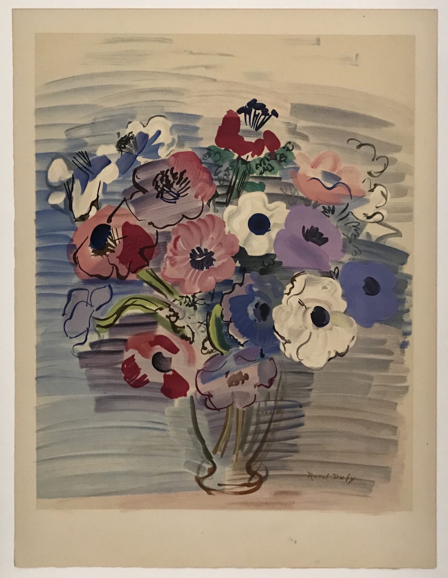 Raoul Dufy, Anemones, c.1948 Lithograph | Denis Bloch Fine Art