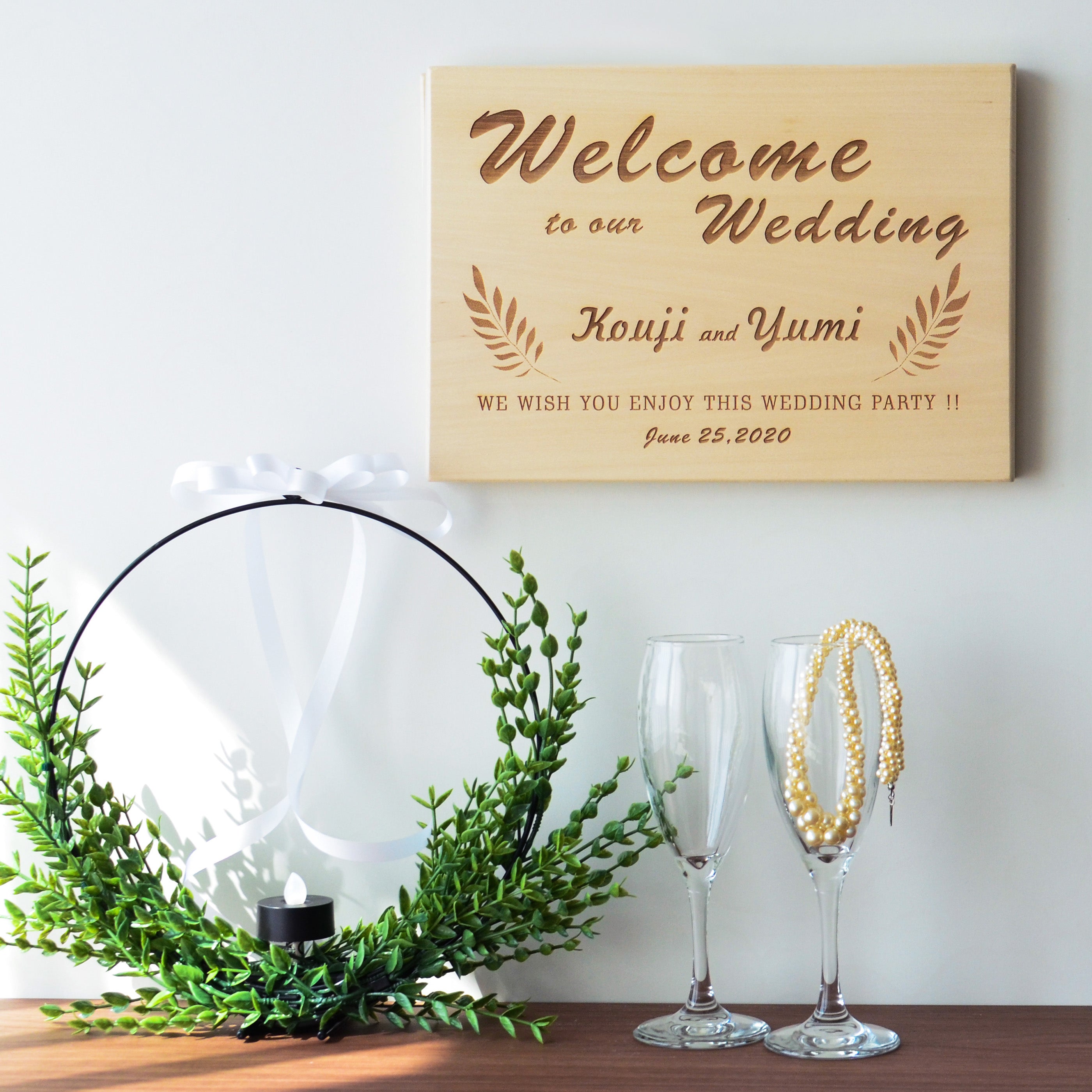 Wedding Welcome Board A4 横 B