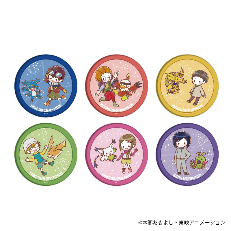 デジモンアドベンチャー02(グラフアート) 缶バッジ ブラインド(全6種
