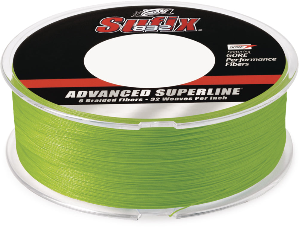 Sufix 832 Advanced Superline Neon Lime Green Braided Line - 600