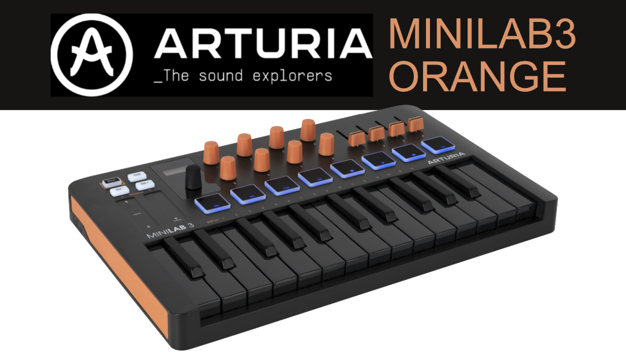 初心者から上級者までのMIDIキーボード「MiniLab 3 ORANGE」