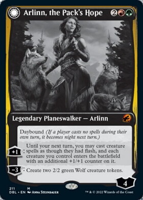 MID)Arlinn the Pack's Hope(ショーケース)(F)/群れの希望、アーリン