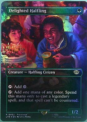 LTR)喜ぶハーフリング(F)/DELIGHTED HALFLING | (FOIL)神話レア・レア