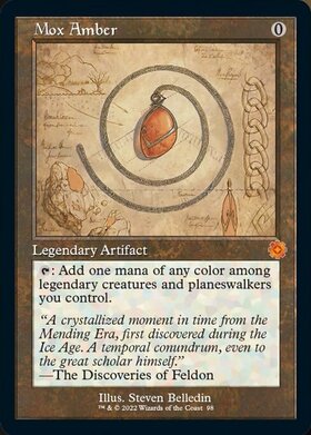 BRR)モックス・アンバー(35)(旧枠)(F)/MOX AMBER | (FOIL)神話レア