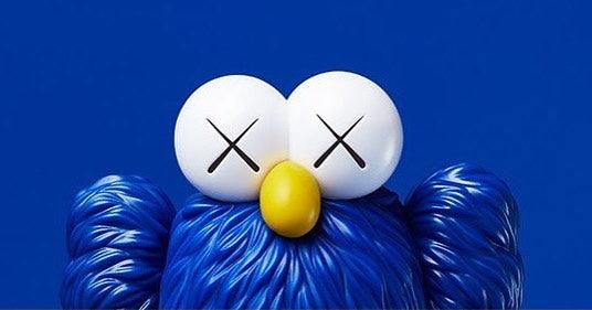 KAWS BFF Open Edition Vinyl Figure Blue MoMa store exclusive
