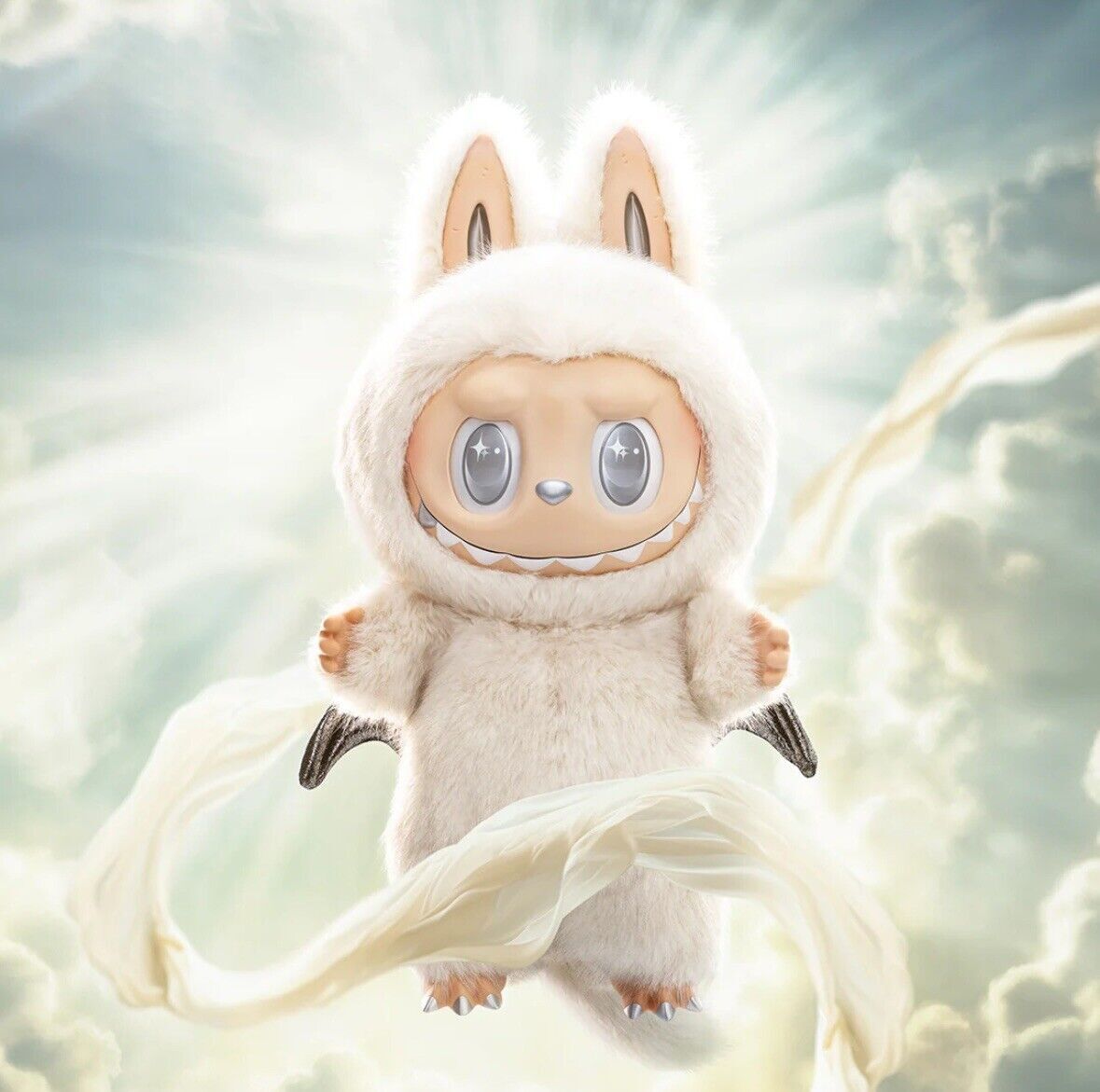 Labubu Exquisite Zimomo White Angel in the Clouds Big Doll – DREAMWEAR