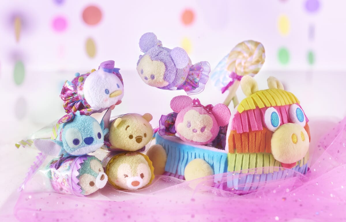 カラフルなキャンディカラーのぬいぐるみ！ディズニーストア「TSUM