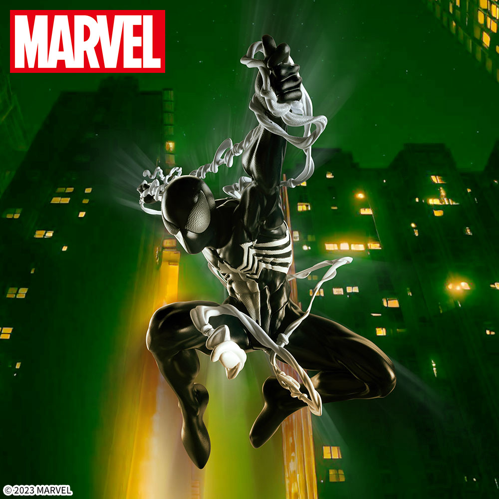 ブラックコスチューム姿のスパイダーマンフィギュア！セガプライズ